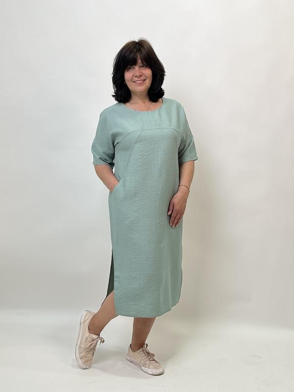 Платье LIArt (50-56) 945 khaki (лето)