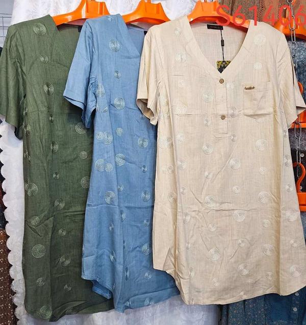 Платье LIDA (52-62) S61406 khaki (лето)