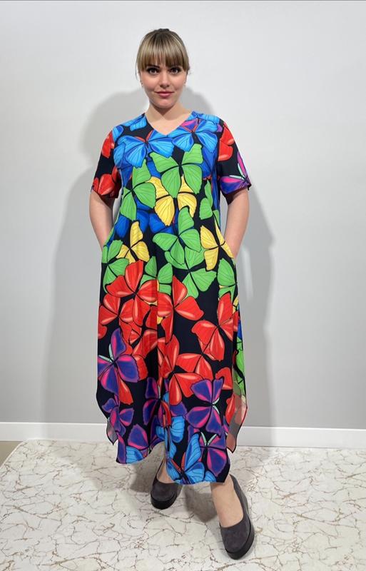 Платье Loyard (2XL-6XL) E8501 l.blue (лето)