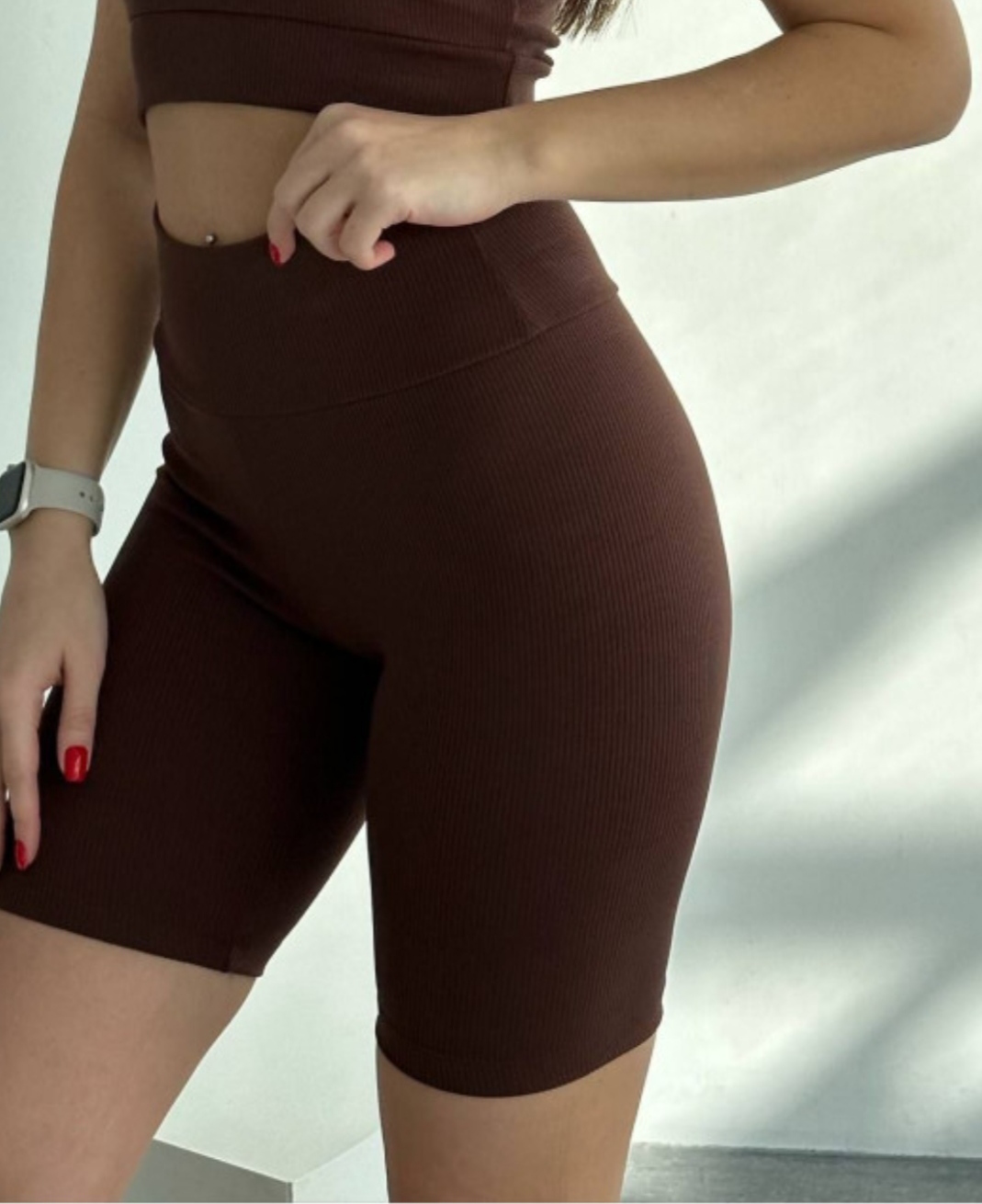 Велосипедки MSO (XL-4XL) 50177 brown (лето)