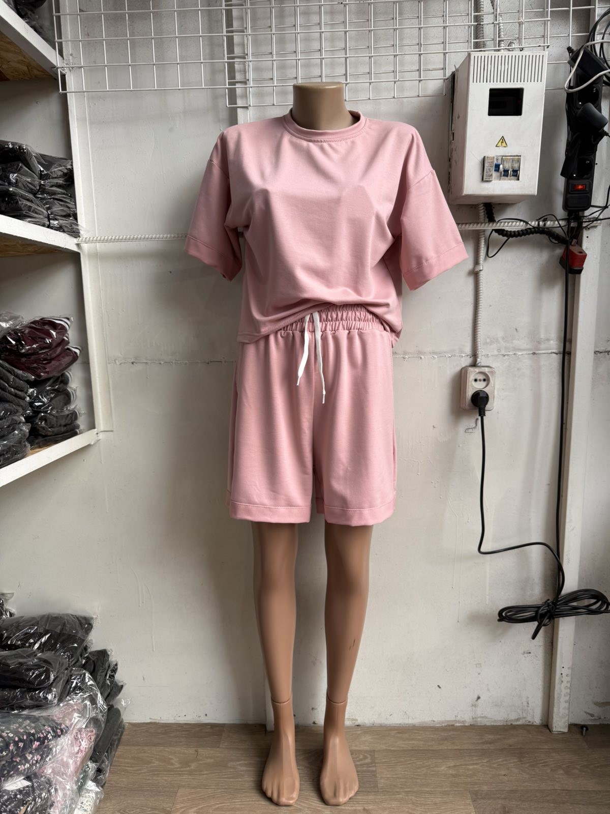 Костюм MSO (S-XL) 1249 pink (лето)