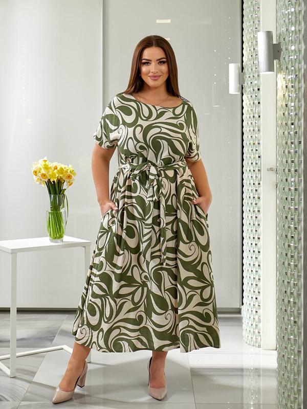 Платье Latoria (50-56) 636-2 khaki (лето)