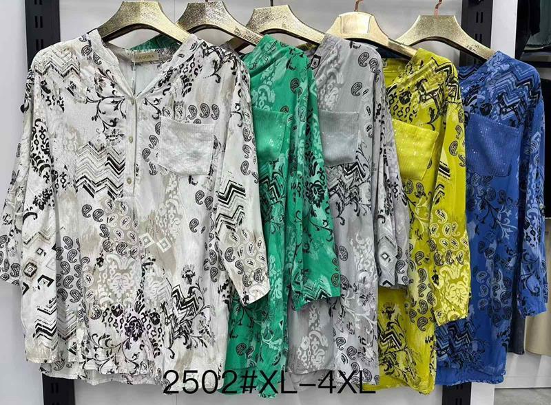 Блузка Even&Efair (XL-4XL) 2502 mix (лето)