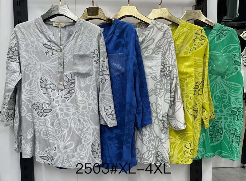 Блузка Even&Efair (XL-4XL) 2503 mix (лето)