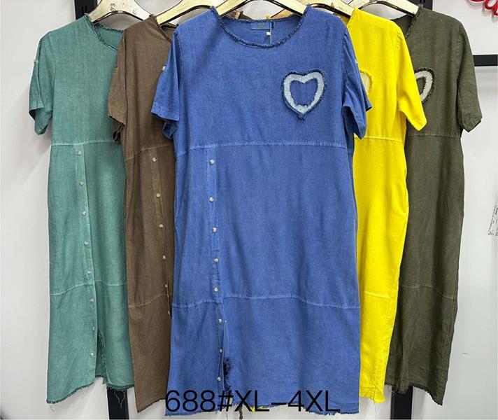 Платье Even&Efair (XL-4XL) 688 mix (лето)