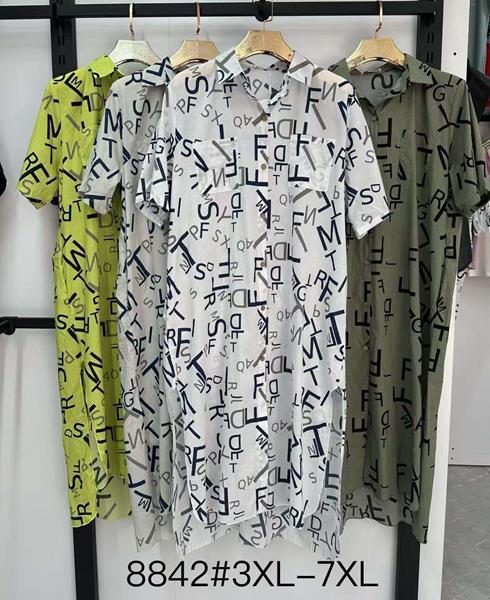 Платье Even&Efair (3XL-7XL) 8842 mix (лето)
