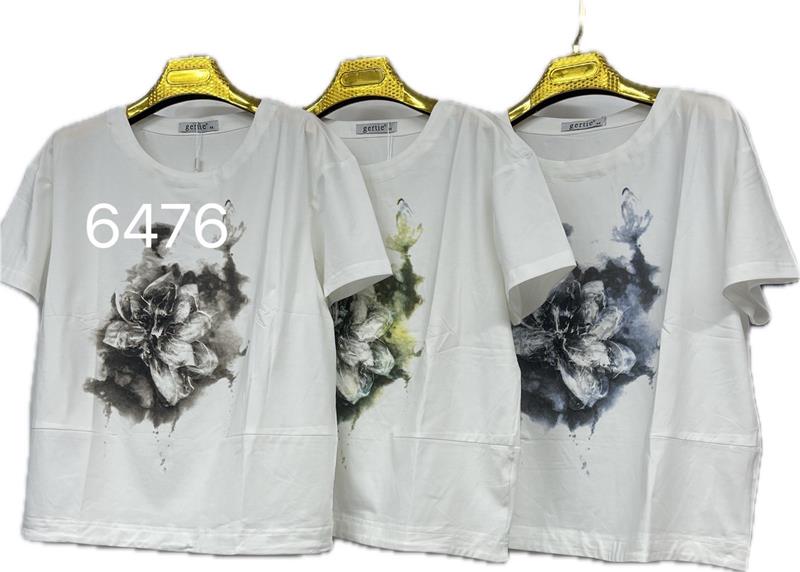 Футболка Gertie (48-58) 6476 white-grey (лето)