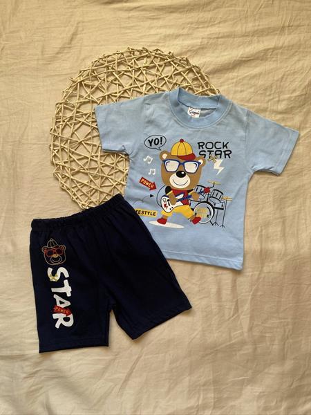 Футболка Baby Boom (0.9-2) 1095 l.blue (лето)