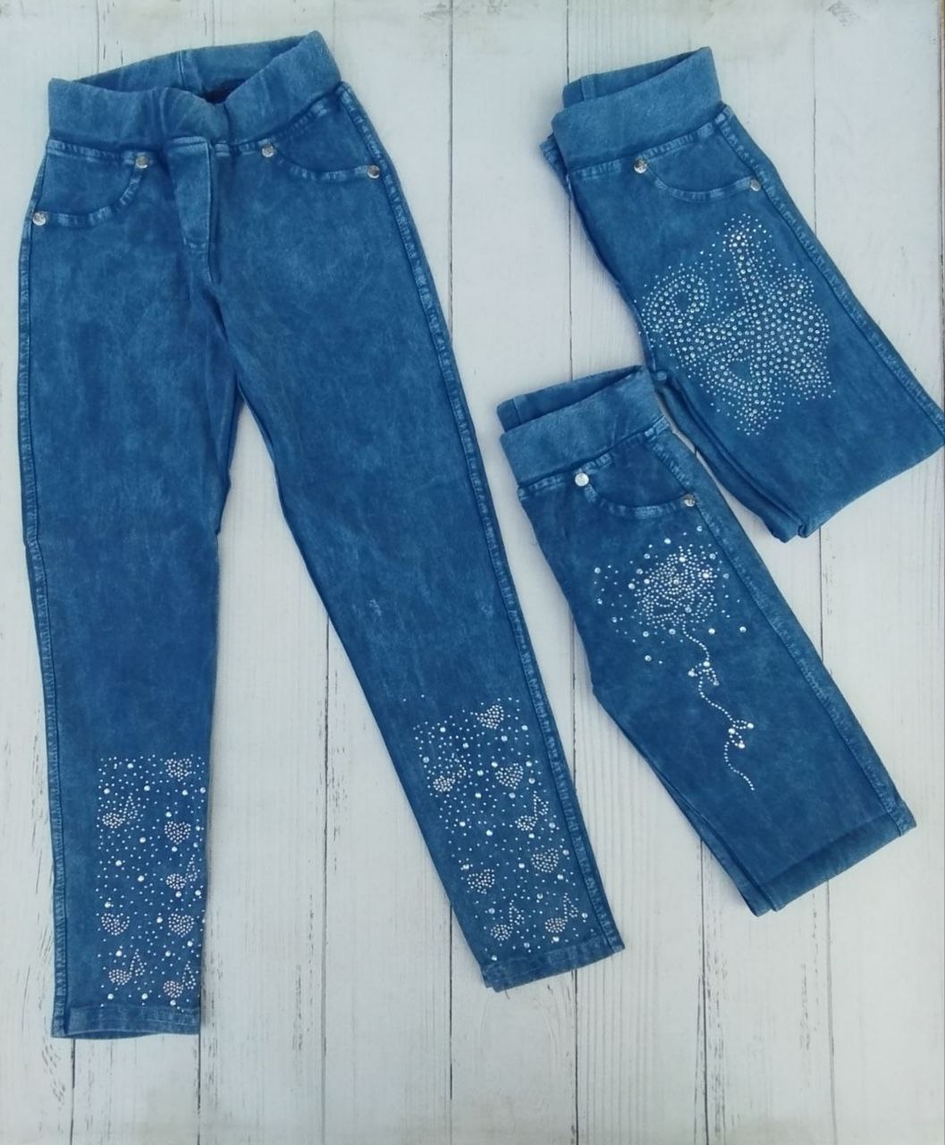 Лосины Meloria (6-14) ML616 цветок blue (деми)