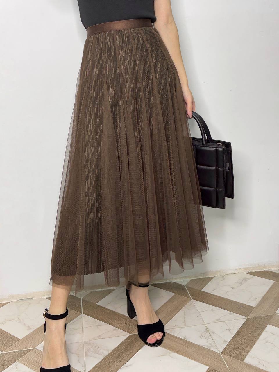 Юбка Kosta (44-46) 9263 brown (лето)