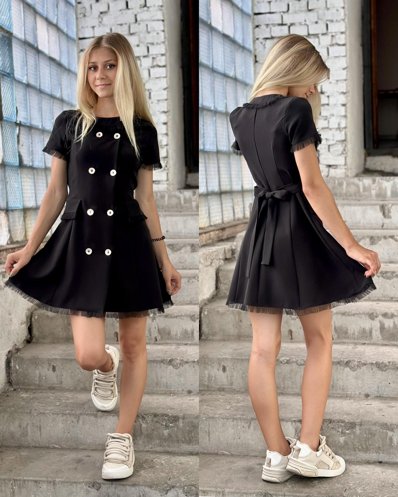 Платье Karolina (32-42) KR245 black (лето)