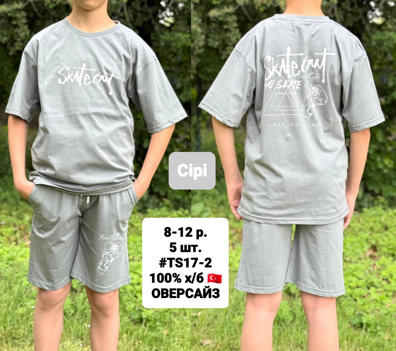 Костюм iBamBino (8-12) TS17-2 grey (лето)