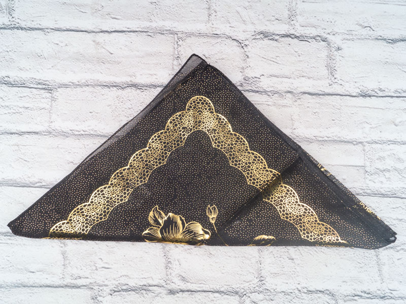 Платок Shawls (72*72) P241 black (деми)