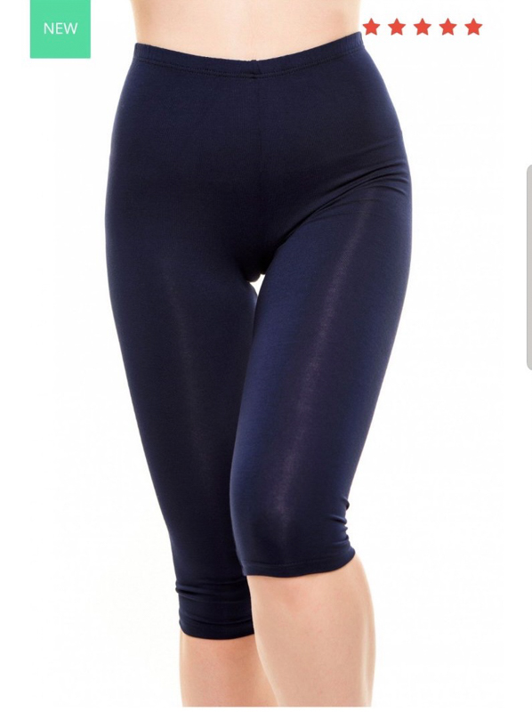 Велосипедки Алия (M-3XL) N74 (48-52) navy (лето)