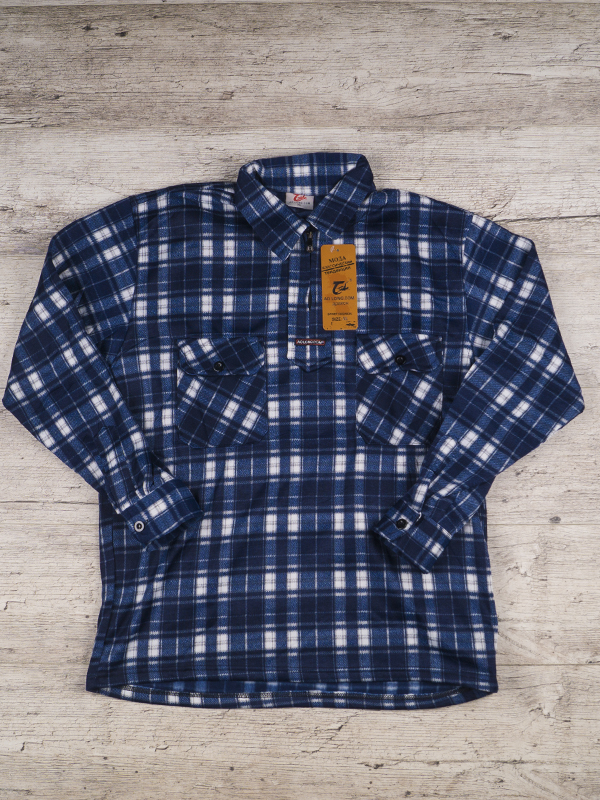 Рубашка Logaster (6XL-10XL) A68 blue (6XL-10XL) (деми)