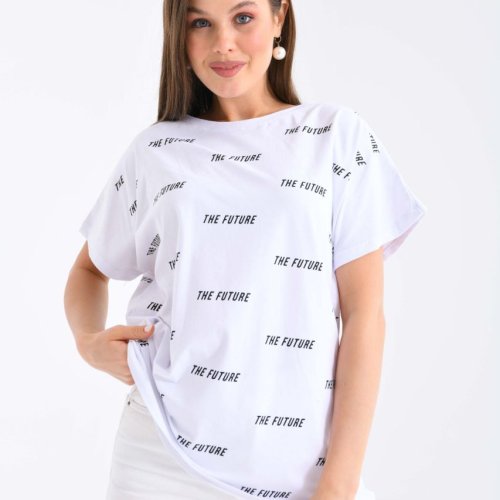 Футболка Shipi (2XL-3XL) 2484 white (лето) Shipi 2484 white