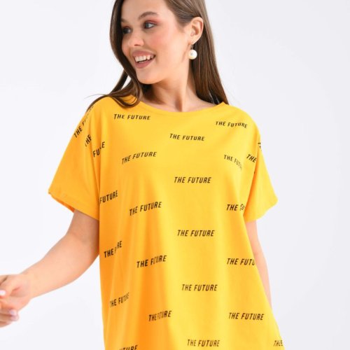 Футболка Shipi (2XL-3XL) 2484 yellow (лето) Shipi 2484 yellow