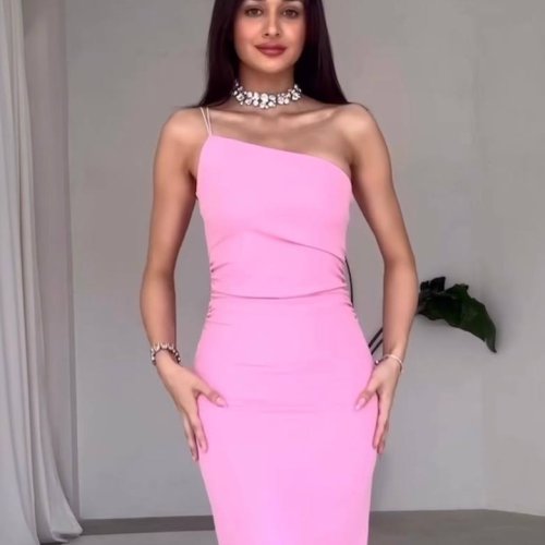 Платье EVA (42-46) 114 pink (лето) EVA 114 pink