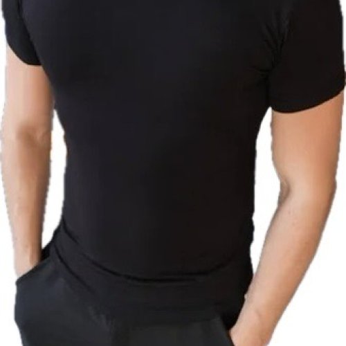 Футболка Алия (M-3XL) 1883 black (лето) Алия 1883 black