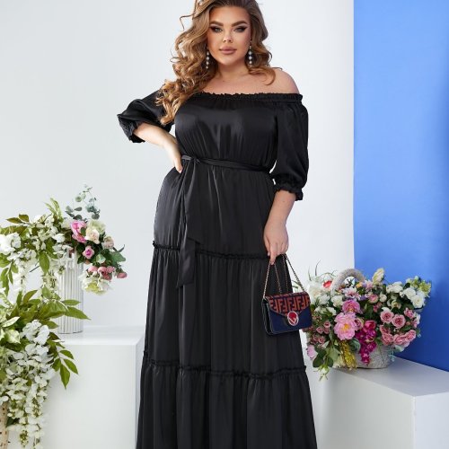 Платье KIT (S-3XL) 230 black (лето) KIT 230 black