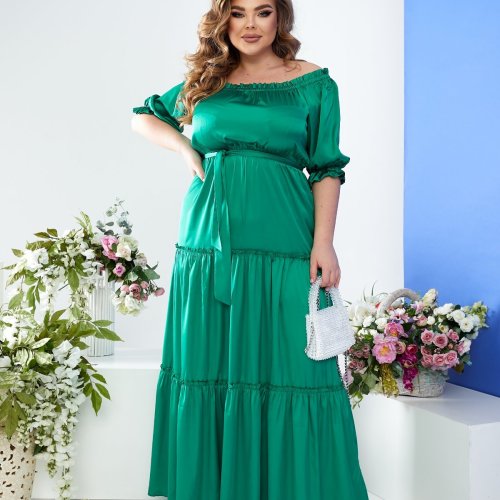 Платье KIT (S-3XL) 230 green (лето) KIT 230 green