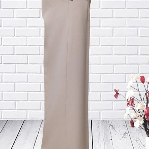 Штаны H&S (36-42) 129 beige-old-2 (деми) H&S 129 beige-old-2
