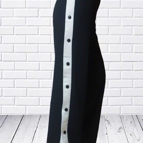 Штаны спорт H&S (S-L) 157 black (деми) H&S 157 black