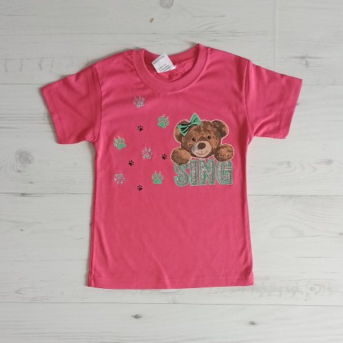 Футболка Malibu2 (1-4) ML72 pink (лето) Malibu2 ML72 pink
