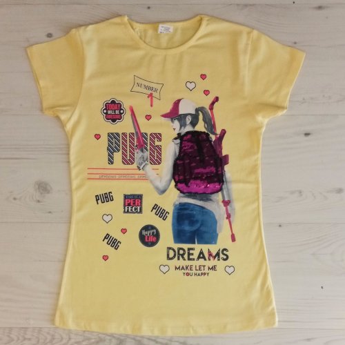 Футболка Malibu2 (7-11) 4307 yellow (лето) Malibu2 4307 yellow