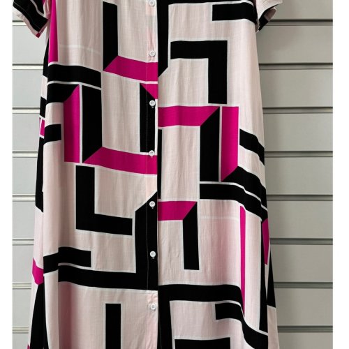 Платье BASE (XL-5XL) 7582CL beige-crimson (лето) BASE 7582CL beige-crimson