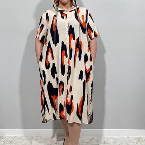 Платье BASE (XL-5XL) CL5428 beige (лето) BASE CL5428 beige