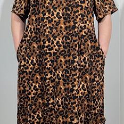 Платье BASE (2XL-6XL) CL308 brown (лето) BASE CL308 brown