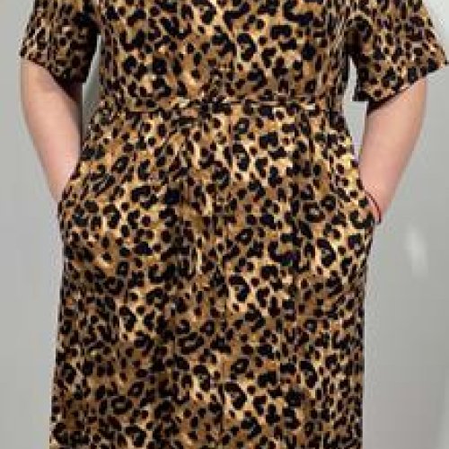 Платье BASE (2XL-6XL) CL369 beige (лето) BASE CL369 beige
