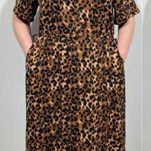 Платье BASE (2XL-6XL) CL706 brown (лето) BASE CL706 brown