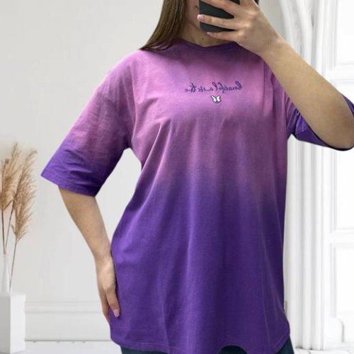 Футболка Anna&Vika (46-58) 25107 purple (лето) Anna&Vika 25107 purple