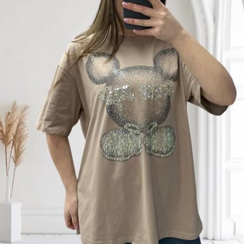 Футболка G.L.S.A (46-60) 25102 beige (лето) G.L.S.A 25102 beige
