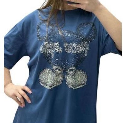 Футболка G.L.S.A (46-60) 25102 blue (лето) G.L.S.A 25102 blue