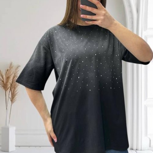 Футболка G.L.S.A (46-58) 25106 black (лето) G.L.S.A 25106 black
