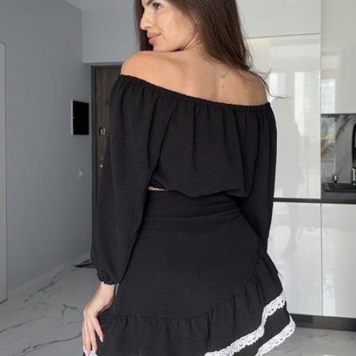Костюм Arina (42-46) 3075 black (лето) Arina 3075 black