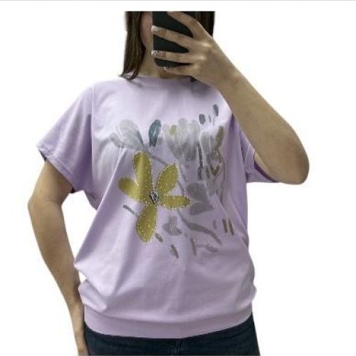 Футболка G.L.S.A (46-54) 25027 lilac (лето) G.L.S.A 25027 lilac