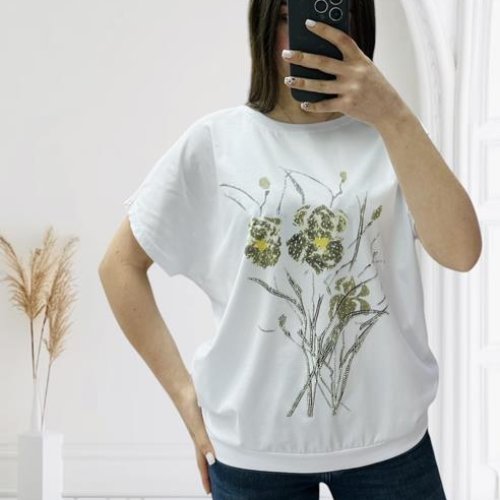 Футболка G.L.S.A (46-54) 25026 white (лето) G.L.S.A 25026 white