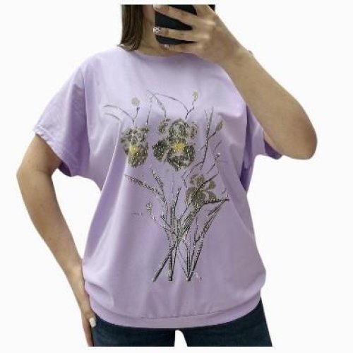Футболка G.L.S.A (46-54) 25026 lilac (лето) G.L.S.A 25026 lilac