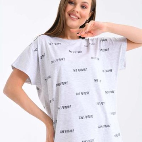 Футболка Shipi (2XL-3Xl) 2484 l.grey (лето) Shipi 2484 l.grey