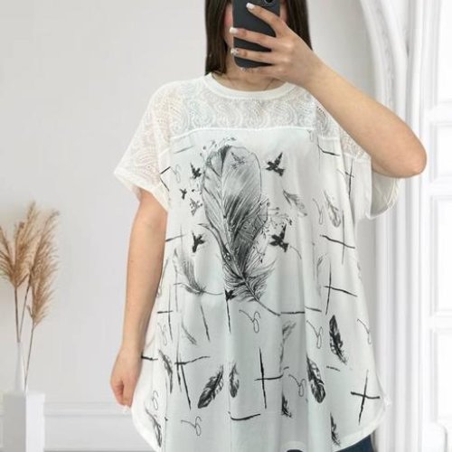 Футболка G.L.S.A (54-64) 25011 white (лето) G.L.S.A 25011 white
