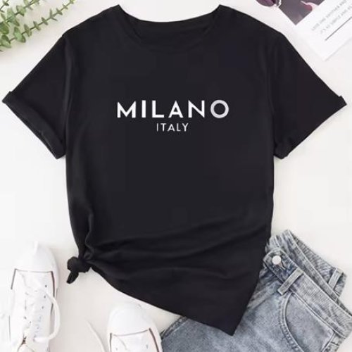 Футболка Алия (50-58) Milano black (лето) Алия Milano black