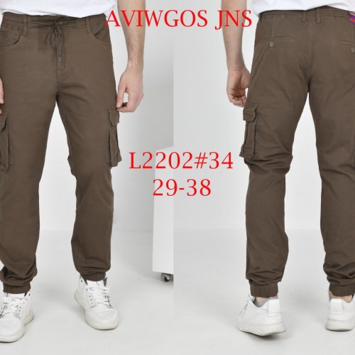 Джинсы God Baron (29-38) L2202 brown (лето) God Baron L2202 brown