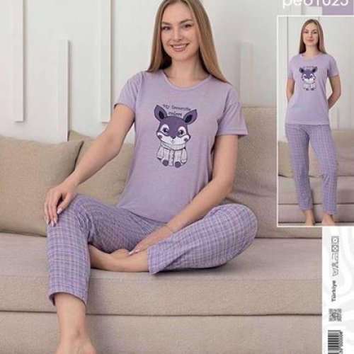 Пижама Dra Gon (M-2XL) 1025 purple (лето) Dra Gon 1025 purple