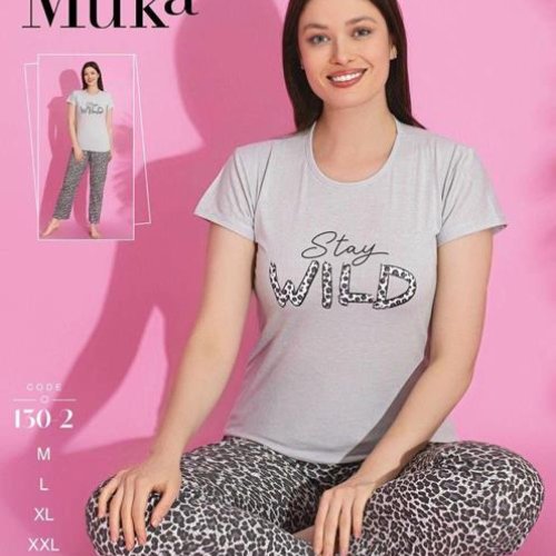 Пижама Dra Gon (M-2XL) 130-2 grey (лето) Dra Gon 130-2 grey