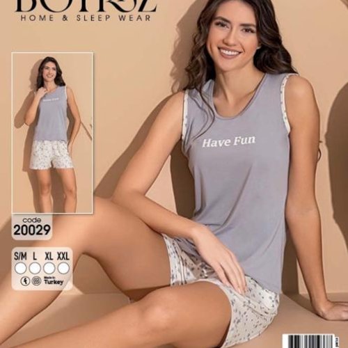 Пижама Dra Gon (S-2XL) 20029 grey (лето) Dra Gon 20029 grey