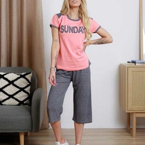Пижама Dra Gon (S-XL) 28302 pink (лето) Dra Gon 28302 pink